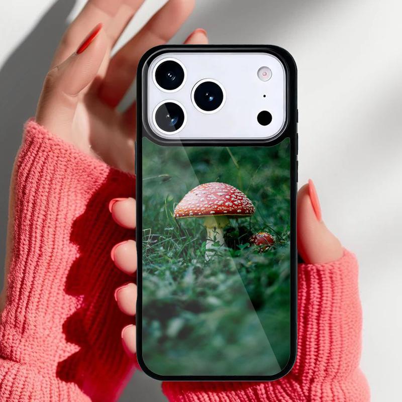Mushroom Forest Phone Case for iPhone 17 Air 16e 15 14 13 Pro Max Back Cover for 12 11 Pro Coque