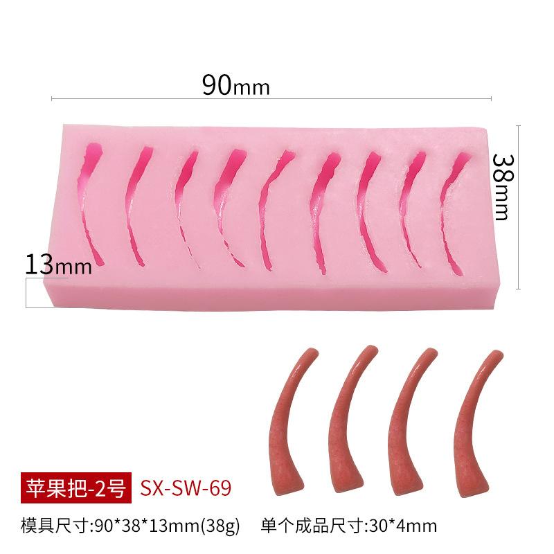 Silicone Mold Diy Aromatherapy Candle Plaster Mousse Cake Making Soap Form Christmas Apple