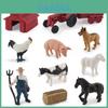 Bauernhofleben Tierfiguren Set PVC Bauernhof Szene Modell Für Kinderspiel und Sammlung