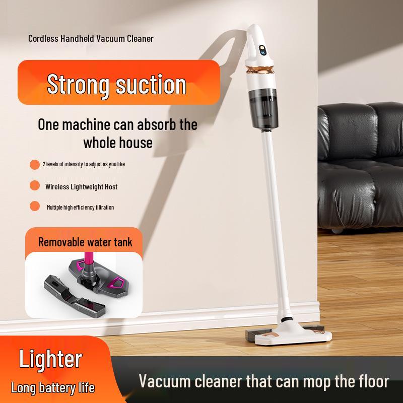 Multi-functional Cross-border Wireless Vacuum and Mop with Large Suction белый