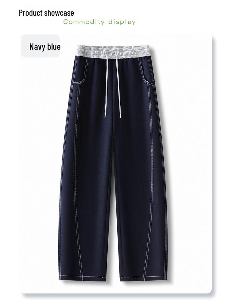 Women's Dark Blue Loose Slimming Wide-Leg Jeans – Summer 2025 Collection