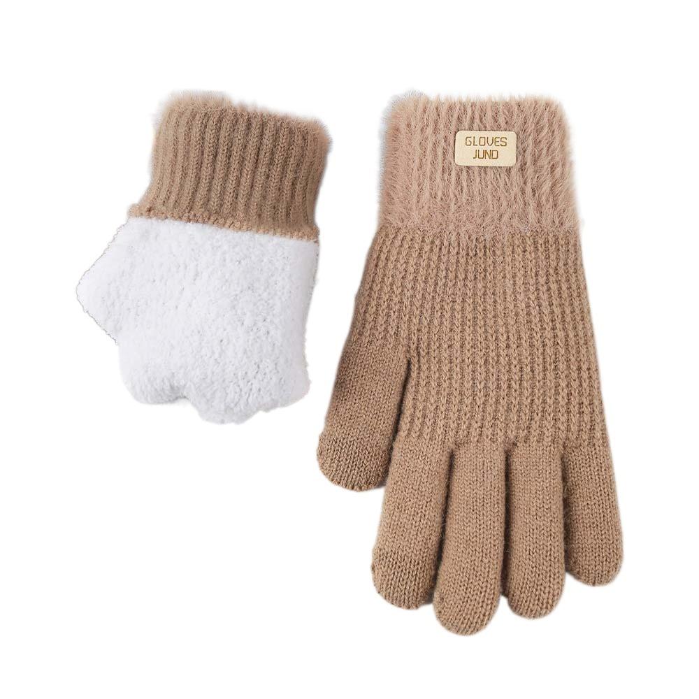 Windproof Knitted Gloves  Anti-cold Mittens Cute Winter Gloves  Outdoor