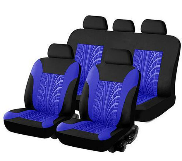 Universal Car Seat Cover with Woven Waistline & Tire Pattern for Europe, America, Middle East