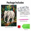 DIY Pearl Art Painting Majestic Elephant Handmade Craft Modern Wall Decor Leisure Relax Activity Nice Gift for Novice Art Practitioners Home