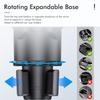 Multi-Functional Dual Cup Holder for Cars 360° Rotating Drink Holder & Instant Noodle Stand Large & Small Sizes with Switch Lock