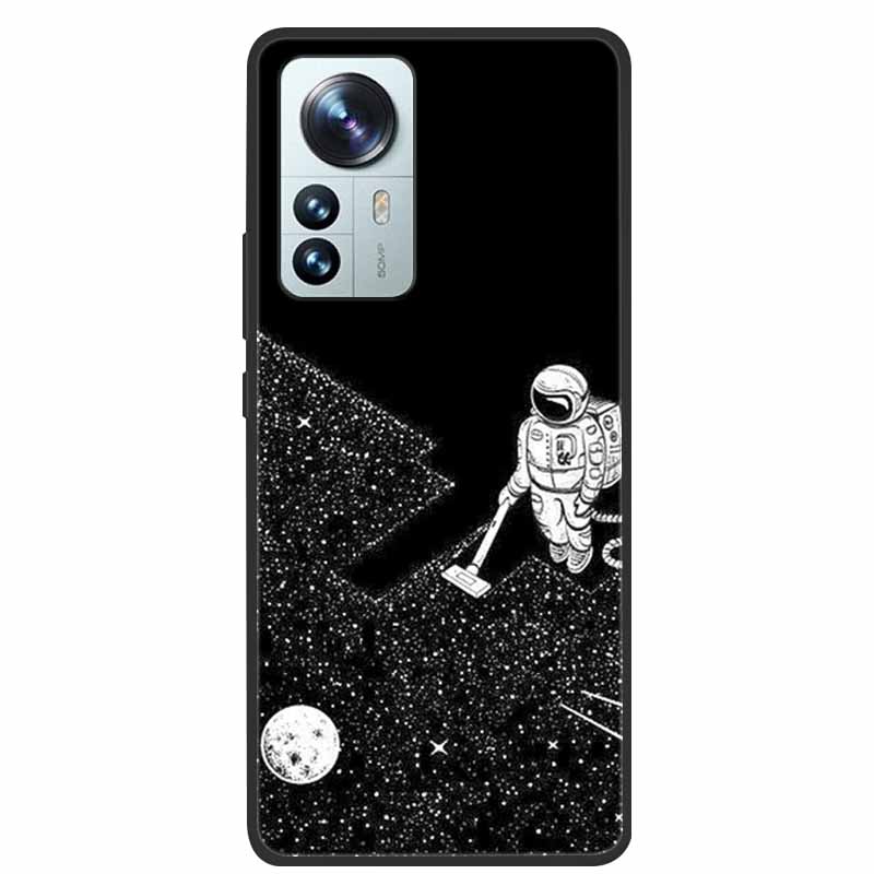 For Xiaomi 12T Pro Phone Case Cover Lion Wolf Black Soft Silicone Case For Xiaomi 12T Pro Back Cover Case 12 T 12TPro Funda Capa