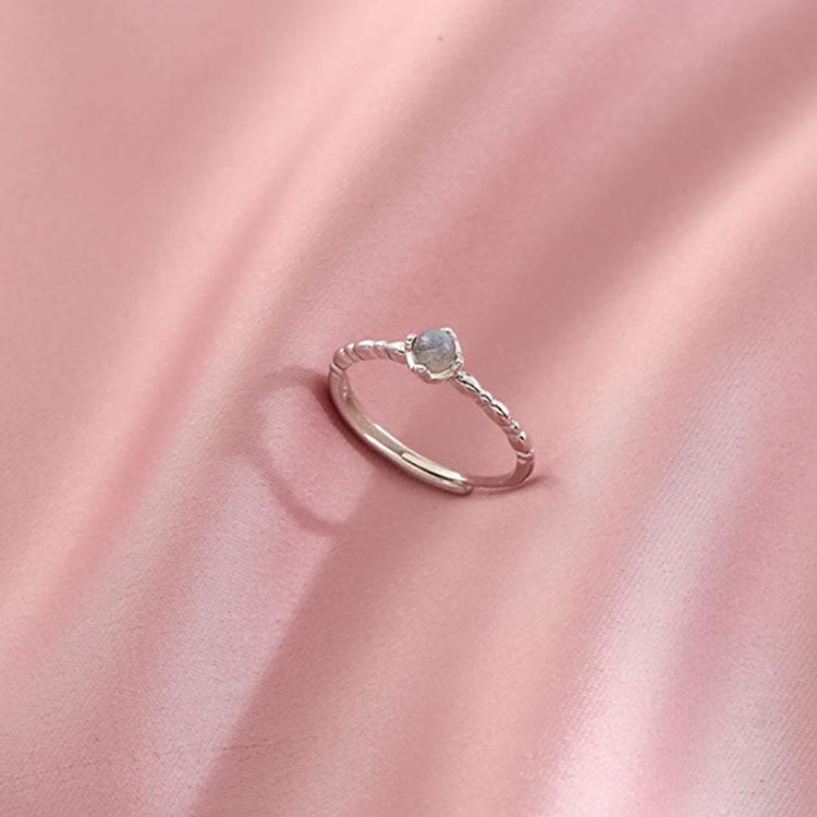 

Женское кольцо из стерлингового серебра s925 с золотым покрытием: Роскошный холодный стиль, простой дизайн Adjustable Open Ring платиновый