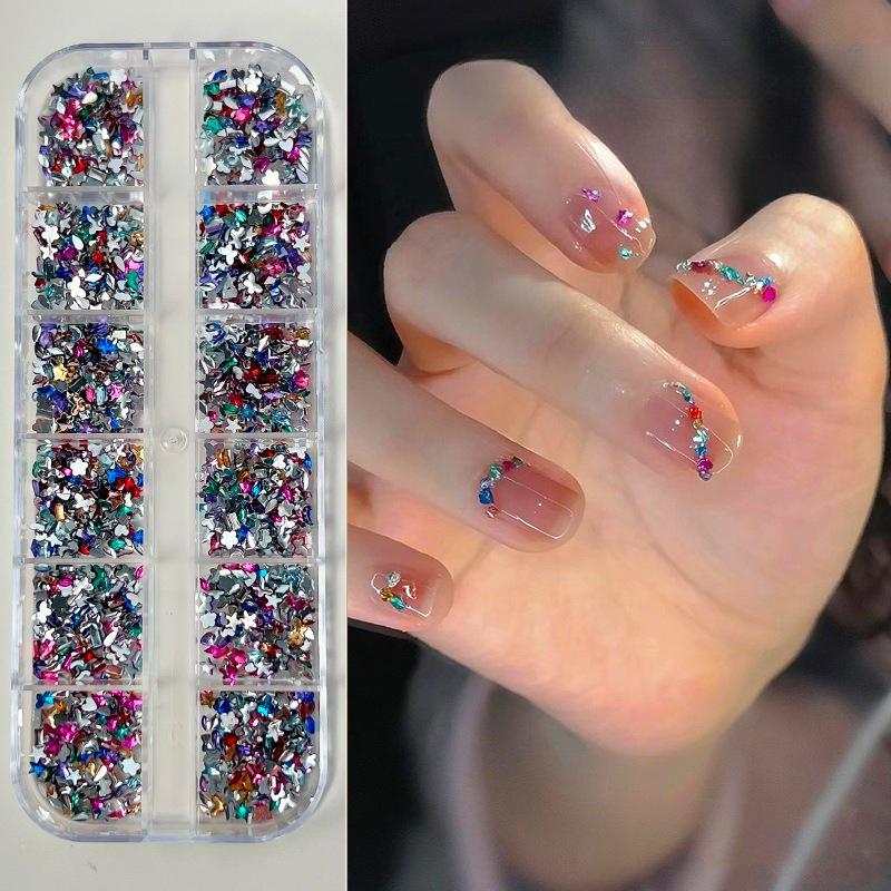 Nail Art Accessories Mixed Collection Popular Resin Flat-bottom Irregular-Shaped Diamond