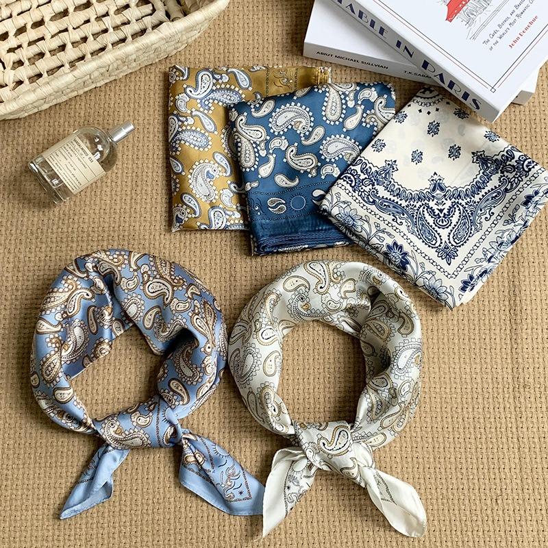 70 small square scarf silk scarf women cashew print silk scarf headscarf professional scarf satin scarf