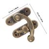 1Set Small Hinges for Wooden Box Vintage Cabinet Part Decorative Drawer Hinges Replacement Jewelry Box Hardware Kit