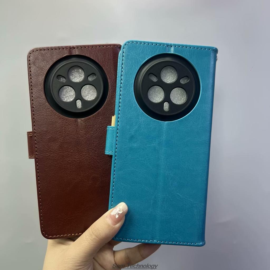 Etui na karty do OPPO Realme 14 Pro / Realme14 Pro Etui ze skóry PU Retro Portfel Etui na telefon Biznes Fundas Coque