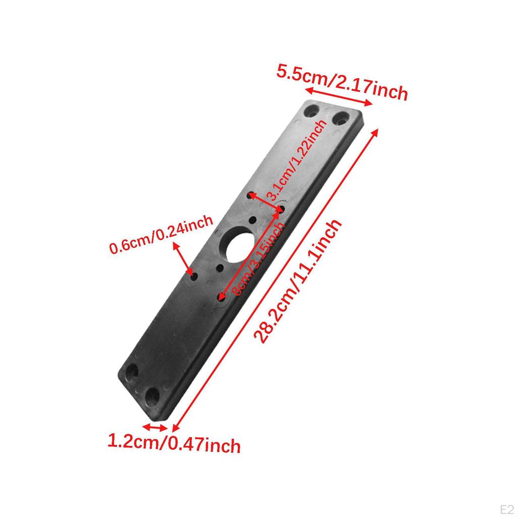 Kayak Mount Track Rail Easy Installation Versatile Accessories Hardware for Fishing Rod Holder