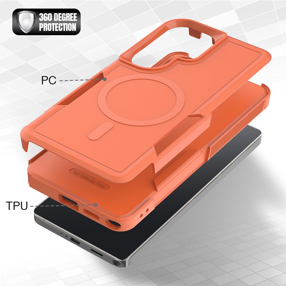 Thickened Rugged Armour Magnetic Wireless Charge Case For For Samsung S26 Ultra S25 FE S24 Plus A56 A36 A26 A16 A06 Shockproof Cover