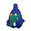 Dinosaur pattern nylon shoulder bag kindergarten daily matching contrasting color sewing line children's small bag milk dragon messenger bag