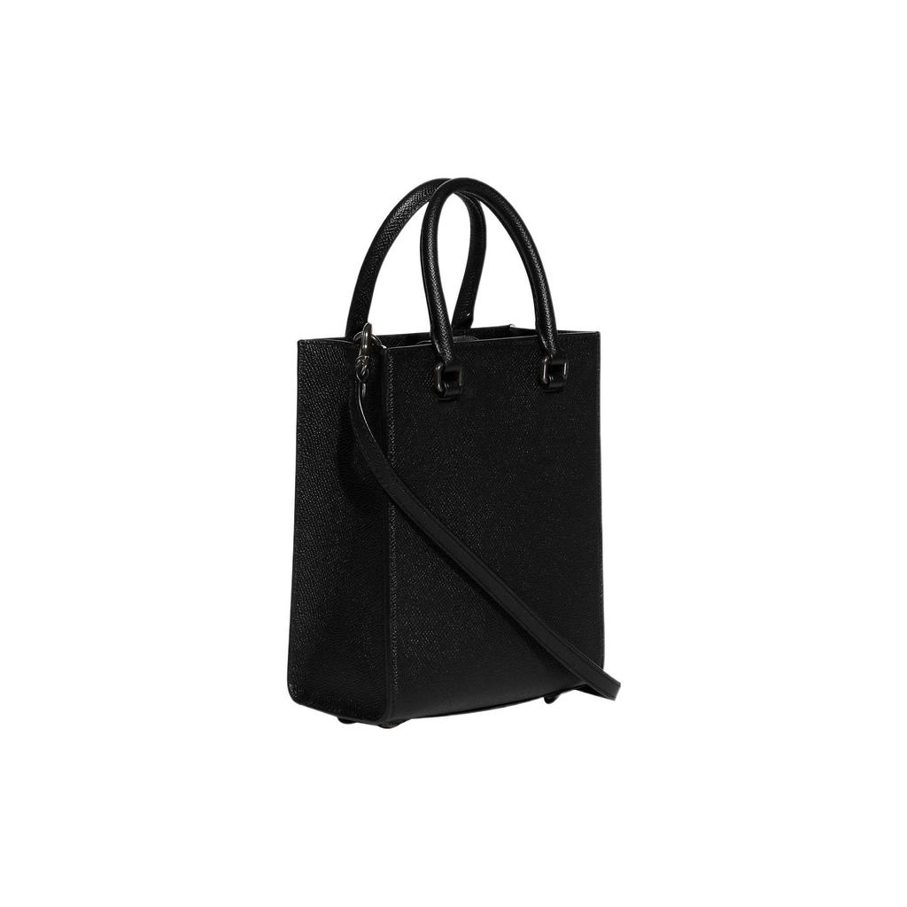 New COACH Cow Leather Tote Bag, Shopping Bag, Handbag Small Women's Black CJ795-BLK