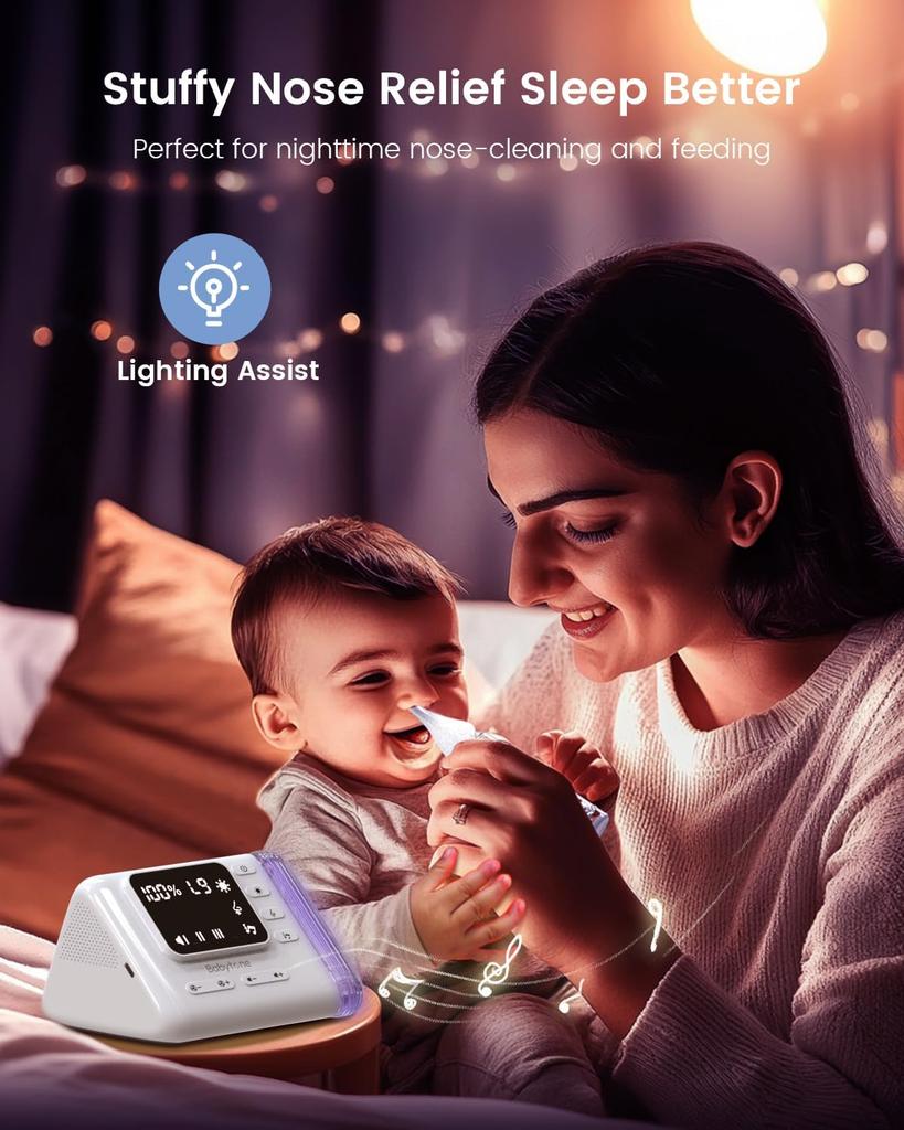 Electric Baby Nasal Aspirator with 3 Tips 9 Suction Levels, Nose Suction for Babies Toddler Infant Adult