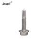 Anserui 410 Stainless Steel Hex Flange Head Self-Drilling Self-Tapping Screws