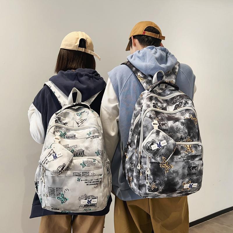 Студенческая школьная сумка кампуса с принтом граффити — фото 3