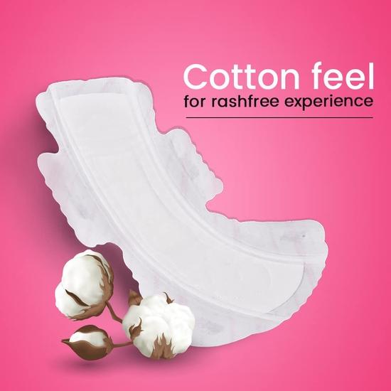 PINQ Premium Cotton Feel Ultra Sanitary Pads for women(Bulk Me Box)