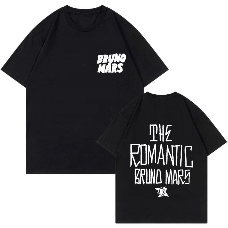 

Bruno Mars Print Vintage Tshirt The RoUnisextic Tour 2026 Graphic T Shirt Unisex Women Fashion Short Sleeve Tshirt Hip Hop Clothes S