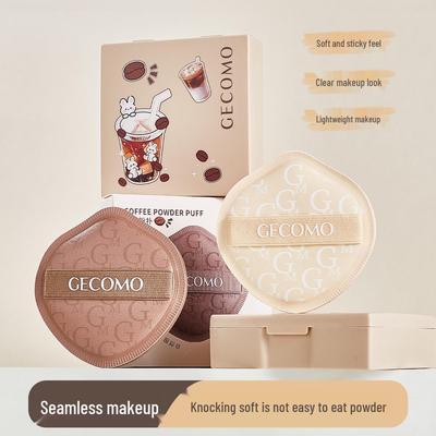 Choose GECOMO Meika Powder Puff - Skin-Friendly, Long-Lasting, Non-Absorbent Soft Makeup Sponge for Dry & Wet Use.