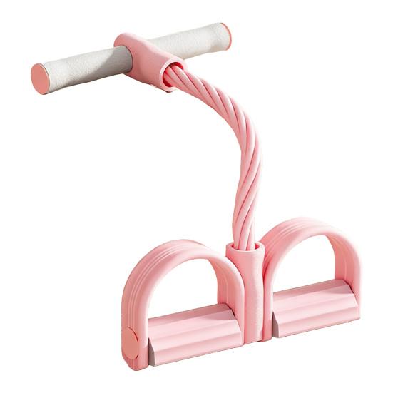 Pedal Resistance Band with Handle 4/6-Tube Pedal Ankle Puller Elastic Sit-up Pull Rope Men Women Yoga Pedal Workout Band Exercise Equipment