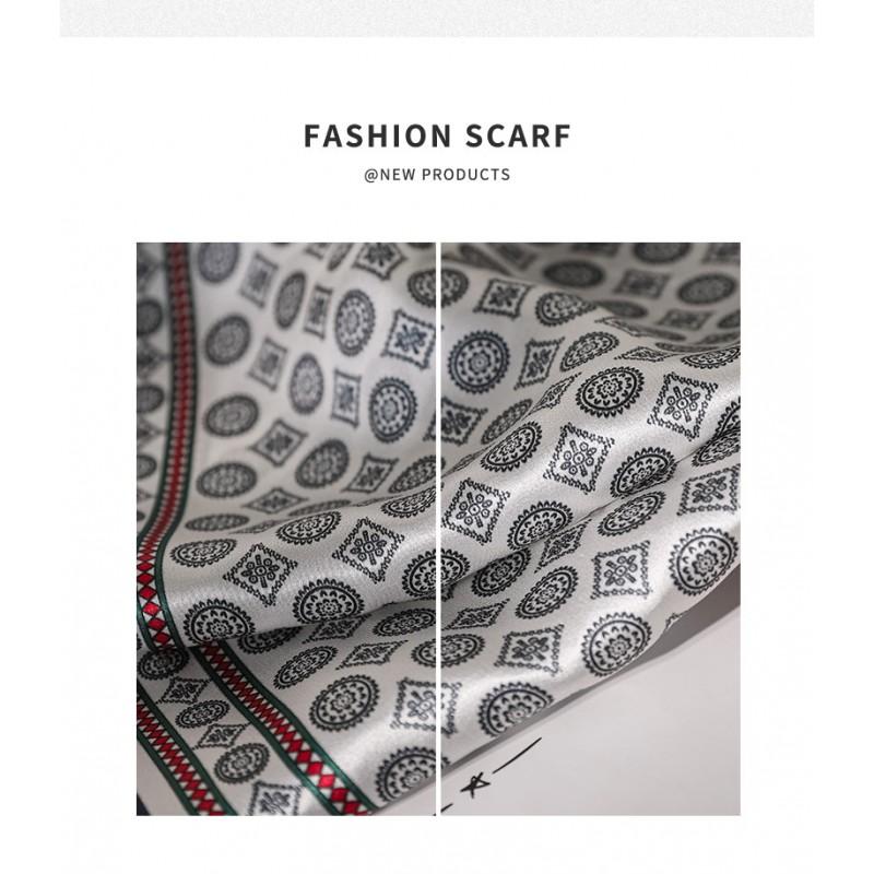 100% Pure Silk Square Scarf 53x53cm Lightweight Elegant Neck Wrap Fashion Styling