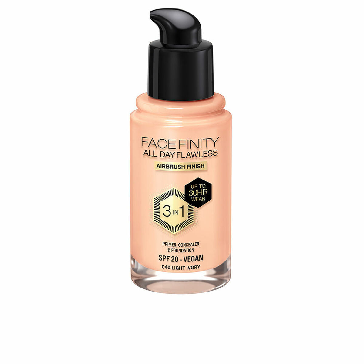 

Max Factor Face Finity All Day Flawless 3-in-1 Creamy Makeup Base Spf 20 Nº C40 Light ivory 30 ml