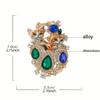 Vintage Baroque Jewelry Brooch Set With Double Cat Design Women Elegant Rhinestone Embellishments Perfect Daily Wear Or Gifting