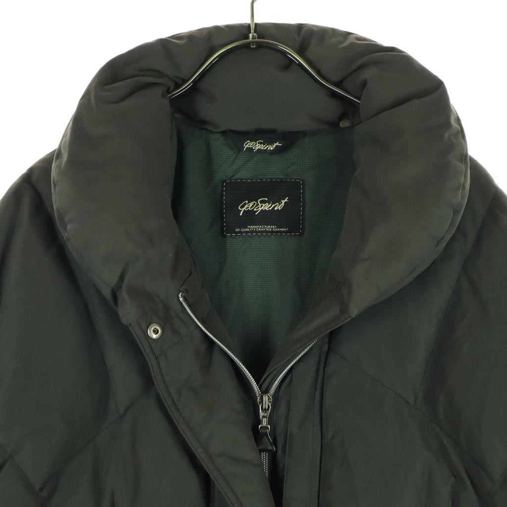 GEO SPIRIT made in Italy Langarm Daunenmantel 42 khaki Damen Gebraucht