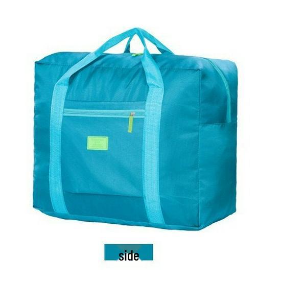 Portable Large-Capacity Travel Trolley Bag with Organizer Sleeve