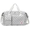 Stylish Polka Dot Travel Bag: Large Capacity, Wet/Dry Separation, Ideal for Business Trips & Fitness