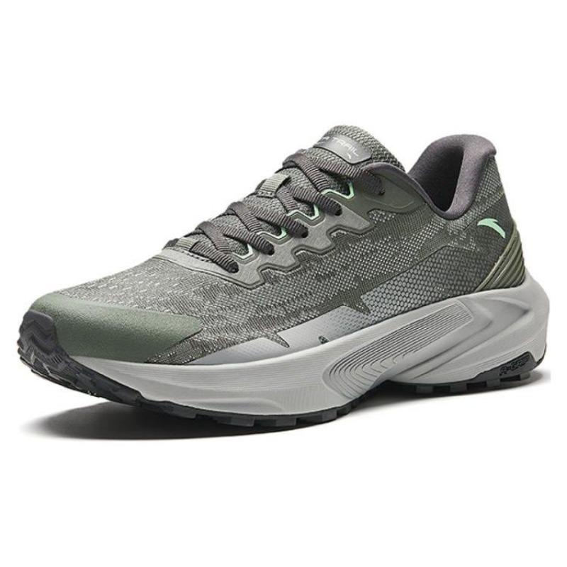 Anta Qilian Men Low-top Cross-country Running Shoes Blue Grey 112345584-4
