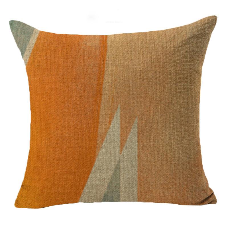 Simple Abstract Geometric Pattern Pillow Case Fashion Fabric Home Sofa Bedside Cushion Pillow Case