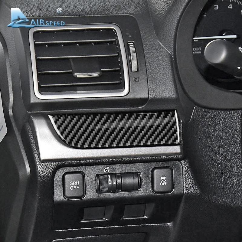 Real Carbon Fiber Sticker for Subaru Forester 2013 2014 2015 2016 2017 2018 Car Center Console Copilot Storage Box Interior Trim