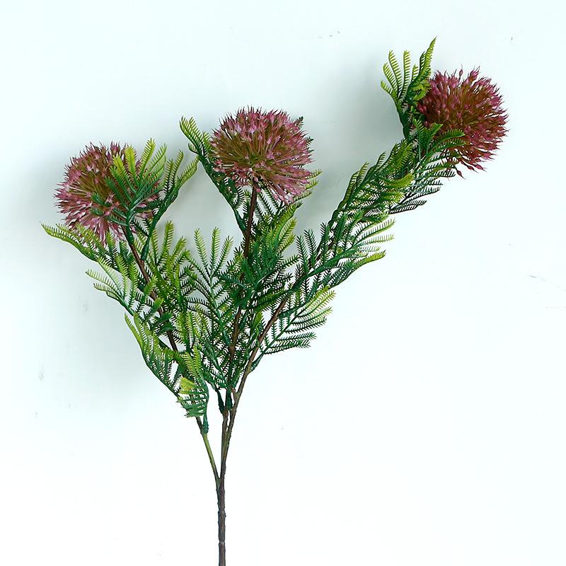 

Имитация зеленого растения для дома и гостиной, имитация растения, имитация цветка big branch фиолетовый