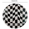 Non-Slip Checkerboard Acrylic Coaster Heat Insulation Drinks Placemat Simple Bowl Pad  Table