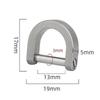 1 Stück Titanlegierung D-Bügel Schäkel Schnalle Schlüsselring Schlüsselanhänger Haken Outdoor Armbandschnalle Hufeisen Karabiner
