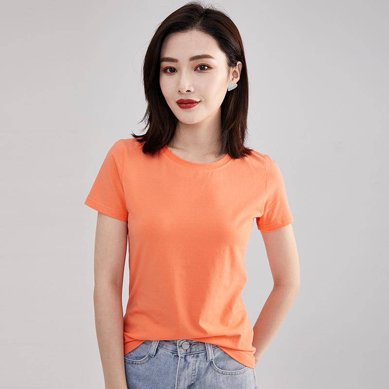 T-shirt a maniche corte a righe stile coreano da indossare sotto girocollo primavera da donna Ins moda donna top ampio taglia grande