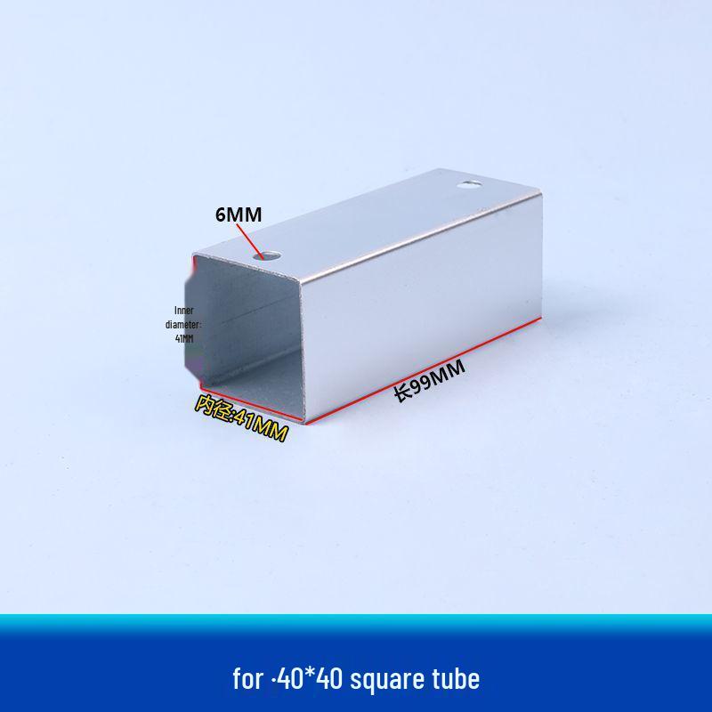 Galvanized Steel Wrought Iron Connector: Two/Three-Way Swivel Right Angle for Square Tubes.