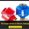 Red & Blue Brass Electric Water Heater with Anti-Leakage and Isolation Wall Accessories