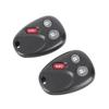 2 Pack 3 Buttons Keyless Car Remote Fob LHJ011 Replacement for       2003 2006 ABS Black