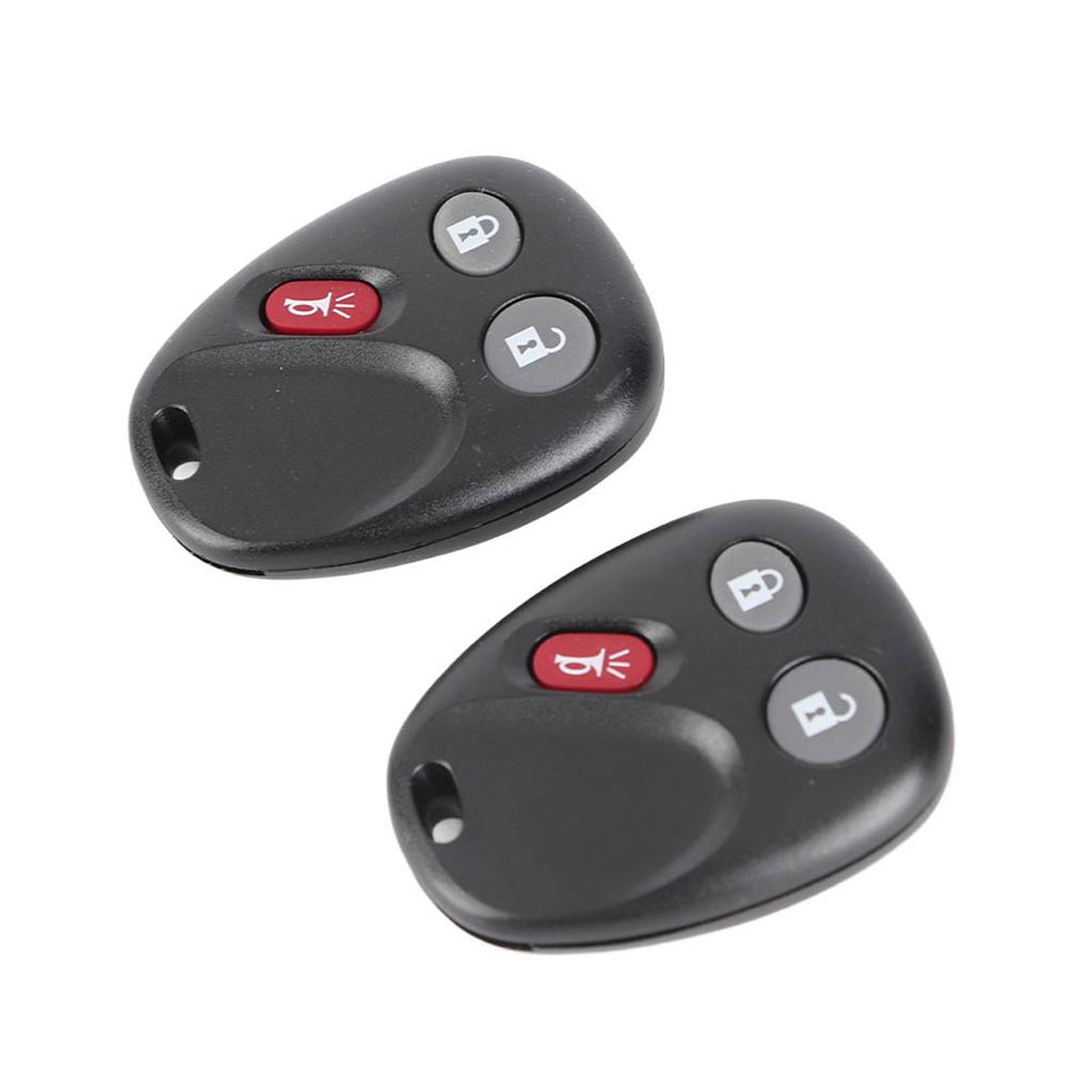 2 Pack 3 Buttons Keyless Car Remote Fob LHJ011 Replacement for 2003 2006 ABS Black