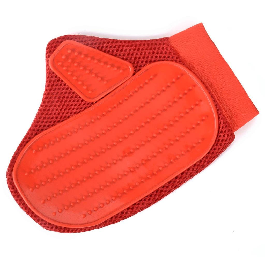 Pet Cat Dog Bath Brush Comb Rubber Glove Hair Fur Massage Massaging Grooming