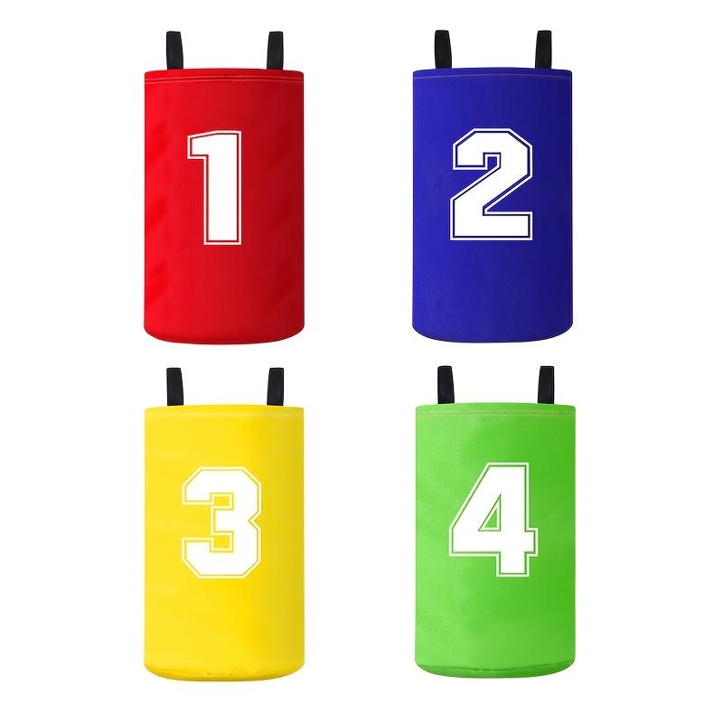 4 Pack/Set Canvas Potato Sack Game Bags, Durable Kangaroo Jumping Bags for Outdoor Lawn Games, Family Interactive Sports