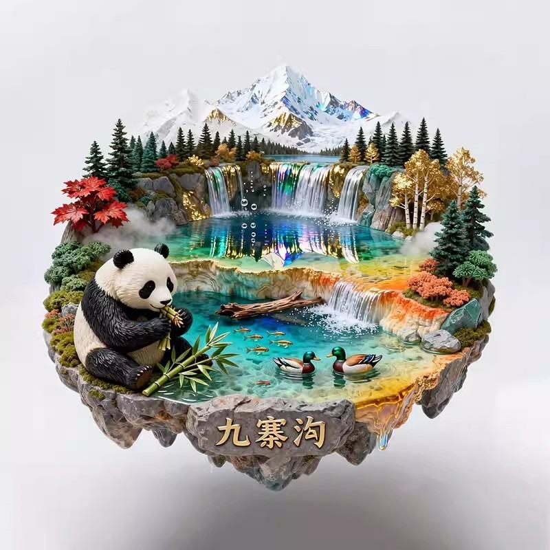 China Metal Fridge Stickers Hangzhou Souvenirs Huangshan Tianjin Guilin Guangxi Wuhan Xi An Zhangjiajie Fridge Magnets Gifts