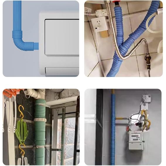 6.6Ft X 3.2In Foam Pipe Insulation,Pipe Insulation Wrap,Self Adhesive Pipe Wrap Foam Tube,Insulated Pipe,for Outdoor Winter Cold Hot Water Pipe