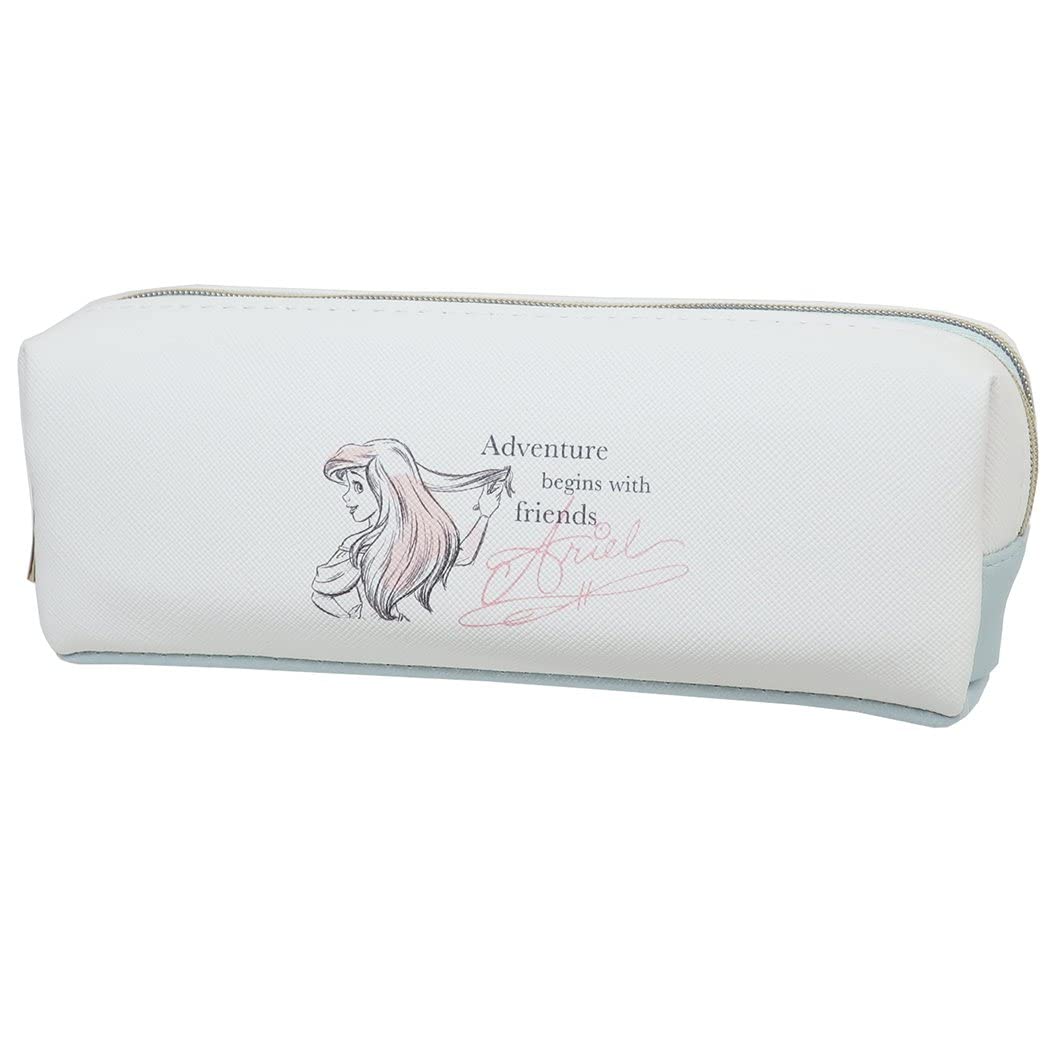 

The Little Mermaid Ariel Slim Twin Zipper Pen Style Collection [Pencil Case] Case/Fabric белый