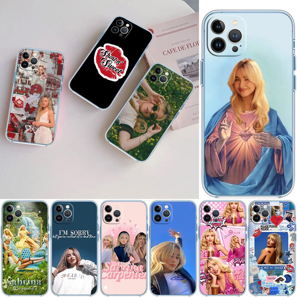 LO86 Sabrina Carpenter Soft Shell Transparent Phone Case for Samsung Galaxy A04 A04S A14 A23 A34 A54 M23 M33 M52 M53