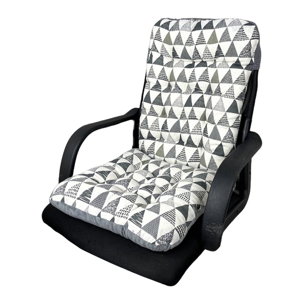 Soft High Back Chair Cushion with Elastic Straps for Garden Patio or Office Seating 40x80CM